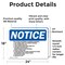 Signmission End Of Week Shutdown Flammable Material OSHA Notice Sign, Vinyl Decal, 24in W x 18in L, 2PK OS-2PACK-NS-D-1824-L-12039 - alternate 6